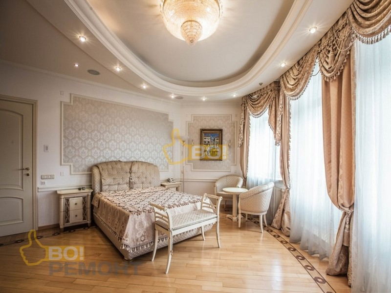 Дизайнерский ремонт квартиры в классическом стиле 300 м2-102
